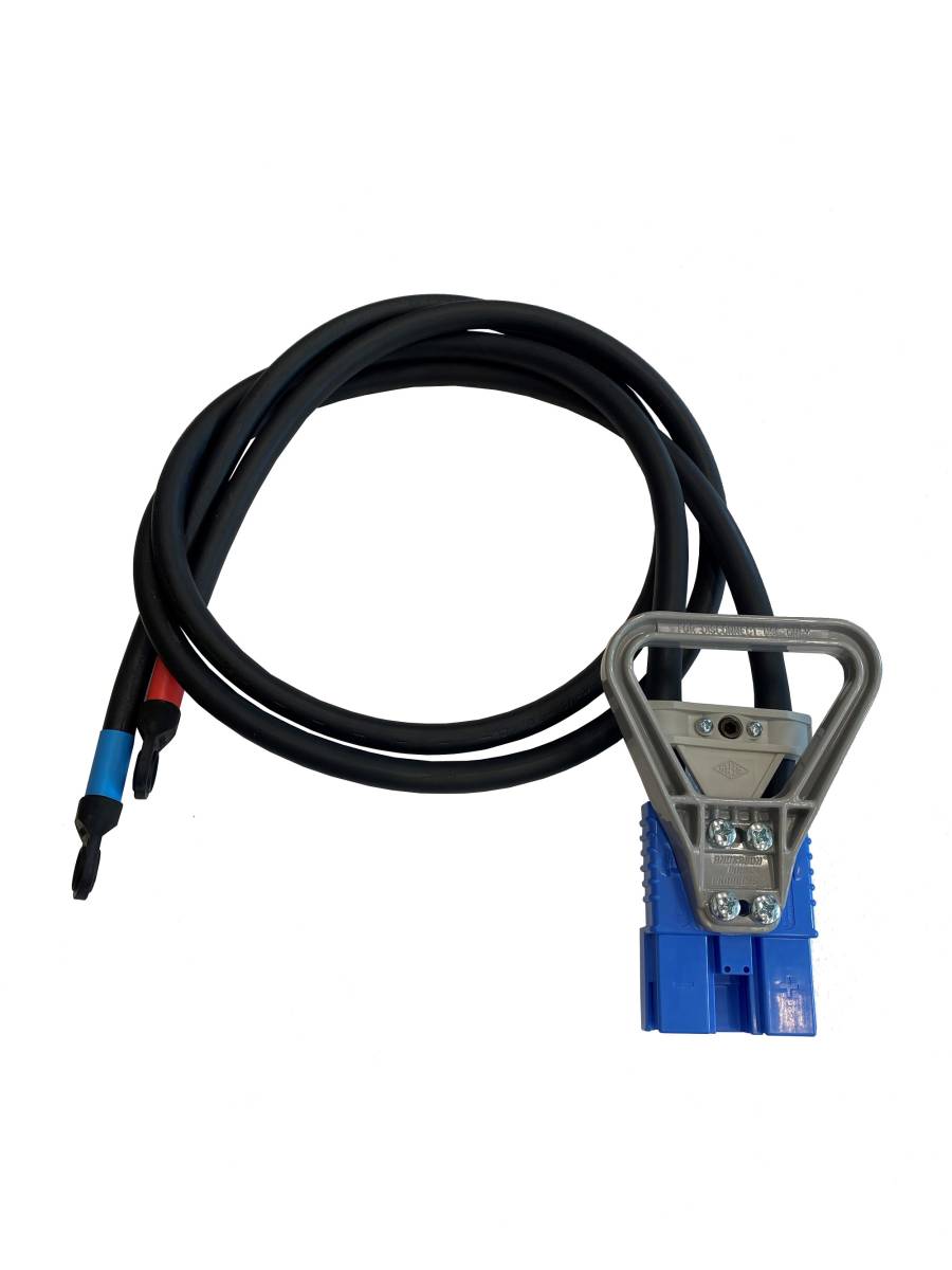 Anderson Flachstecker SBE 160A blau mit Griff und Zugentlastung 50mm² (mit Endableiter 1500mm) (oder ähnlich Anderson)