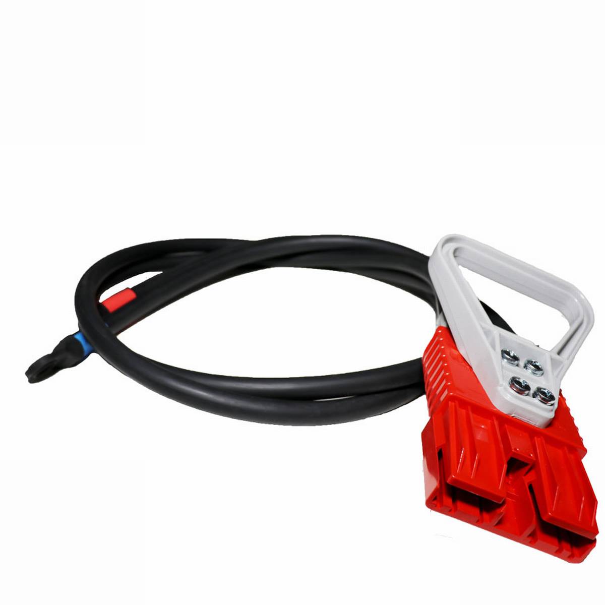 Anderson Flachstecker SBE 320A rot mit Griff und Zugentlastung 35mm² (mit Endableiter 1500mm) (oder ähnlich Anderson)