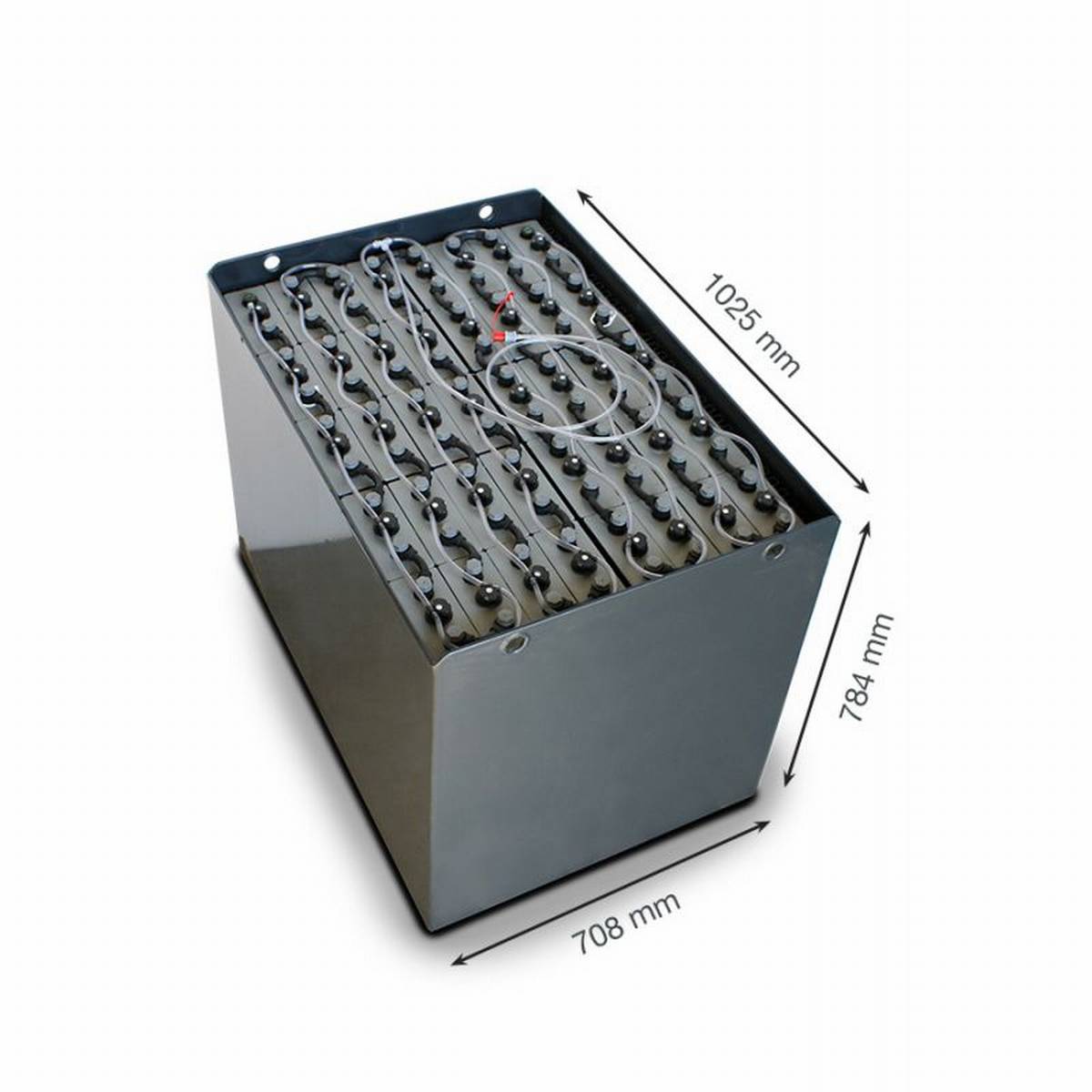 80V Gabelstaplerbatterie 4 PzS 560 Ah DIN A (1025 * 708 * 784mm L/B/H) Trog 57019023 inkl. Aquamatik von Q-Batteries