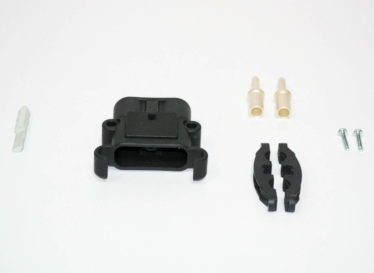 REMA Stecker Euro Din 80A 16mm² (Kodierstift grau, Hauptkontakt, Zugentlastung)  